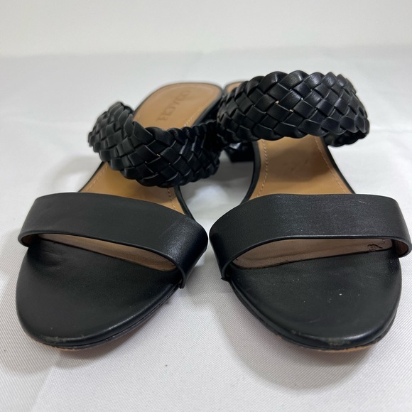 COACH black leather sandals Size 9 - Picture 1 of 5